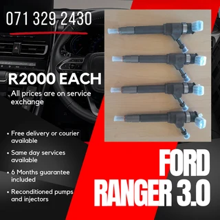 Ford Ranger 3.0 Injectors For Sale With Warranty