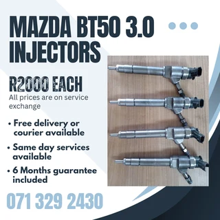 Mazda Bt50 3.0 Injectors For Sale With Warranty