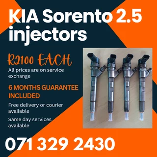Kia Sorento 2.5 Injectors For Sale With Warranty