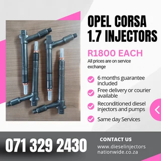 Opel Corsa 1.7 Injectors For Sale With Warranty