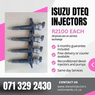 Isuzu Dteq Injectors For Sale With Warranty