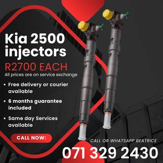 Kia 2500 Injectors For Sale With Warranty