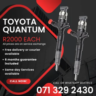 Toyota Quantum Injectors For Sale With Warranty