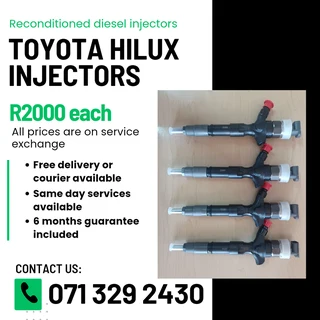 Toyota Hilux Injectors For Sale With Warranty