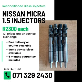 Nissan Micra 1.5 Injectors For Sale With Warranty