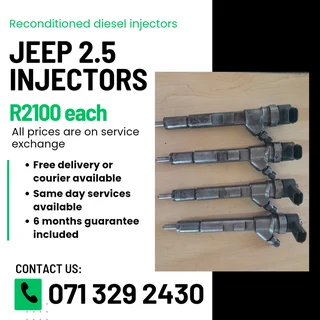 Jeep 2.5 Injectors For Sale With Warranty