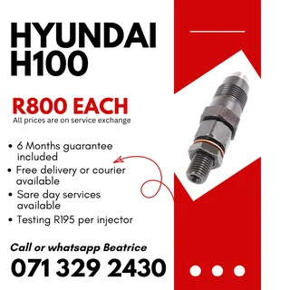 Hyundai H100 Injectors For Sale With Warranty