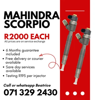 Mahindra Scorpio Injectors For Sale With Warranty