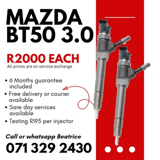 Mazda Bt50 3.0 Injectors For Sale With Warranty