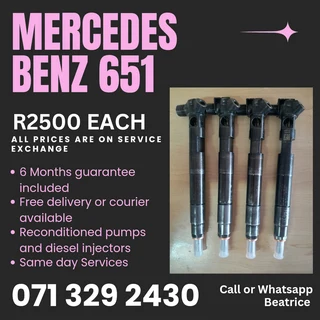 Mercedes Benz Sprinter 651 Injectors For Sale With Warranty