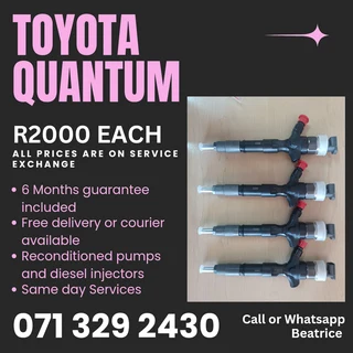 Toyota Quantum Injectors For Sale With Warranty