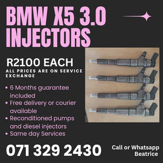 Bmw X5 3.0 Injectors For Sale With Warranty