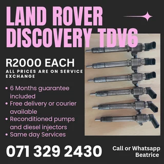 Land Rover Discovery Tdv6 Injectors For Sale With Warranty