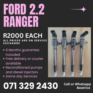 Ford Ranger 2.2 Injectors For Sale With Warranty