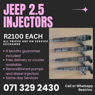 Jeep 2.5 Injectors For Sale With Warranty