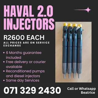 Haval 2.0 Injectors For Sale With Warranty