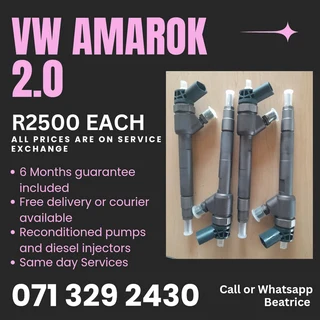 Vw Amarok 2.0 Injectors For Sale With Warranty