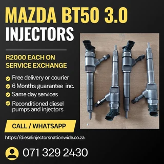 Mazda Bt50 3.0 Injectors For Sale With Warranty