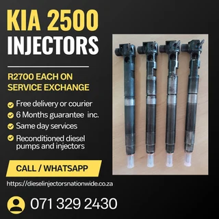 Kia 2500 Injectors For Sale With Warranty