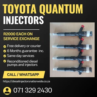 Toyota Quantum Injectors For Sale With Warranty