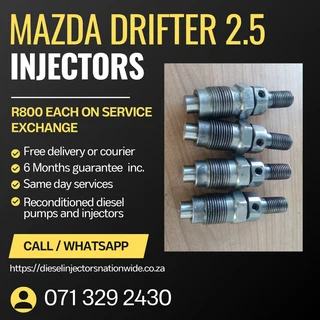 Mazda Drifter 2.5 Injectors For Sale With Warranty