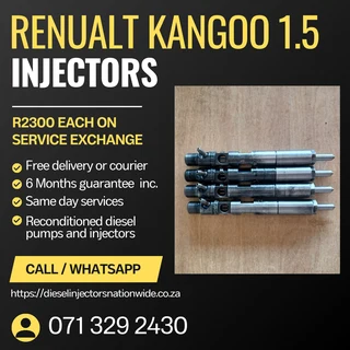 Renualt Kangoo 1.5 Injectors For Sale With Warranty