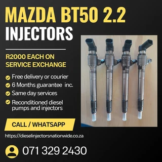 Mazda Bt50 2.2 Injectors For Sale With Warranty
