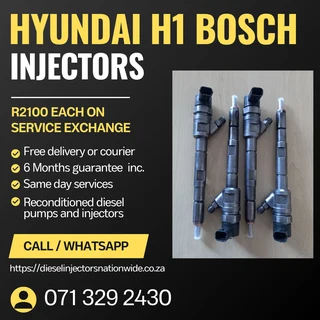 Hyundai H1 Bosch Injectors For Sale With Warranty