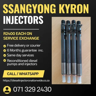 Ssangyong Kyron Injectors For Sale With Warranty
