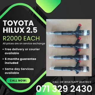 Toyota Hilux 2.5 Injectors For Sale With Warranty