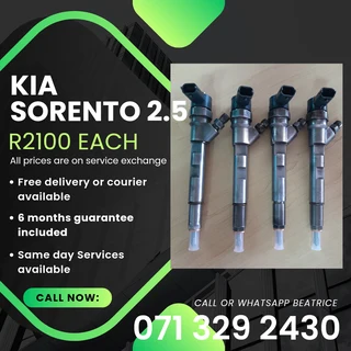 Kia Sorento 2.5 Injectors For Sale With Warranty