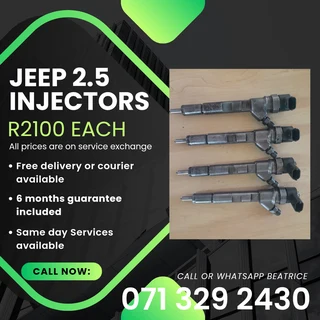 Jeep 2.5 Injectors For Sale With Warranty