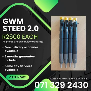 Gwm Steed 2.0 Injectors For Sale With Warranty