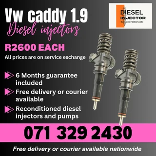 Vw Caddy 1.9 Injectors For Sale With Warranty