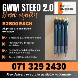 Gwm Steed 2.0 Injectors For Sale With With Warranty
