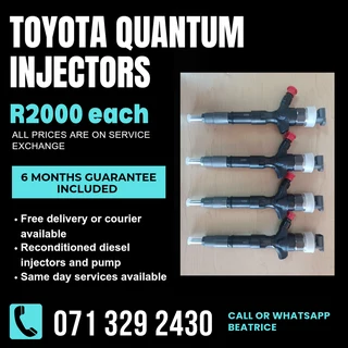 Toyota Quantum Dieselinjectors For Sale With Warranty
