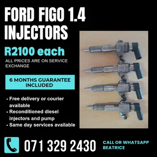 Ford Figo 1.4 Injectors For Sale With Warranty