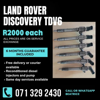 Land Rover Discovery Tdv6 Injectors For Sale With Warranty