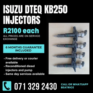 Isuzu Dteq Kb250 Injectors For Sale With Warranty