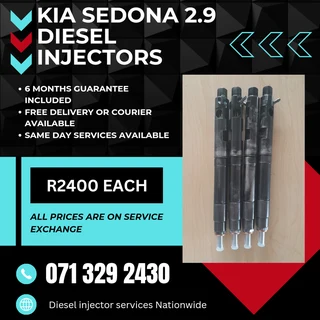 Kia Sedona 2.9 Injectors For Sale With Warranty