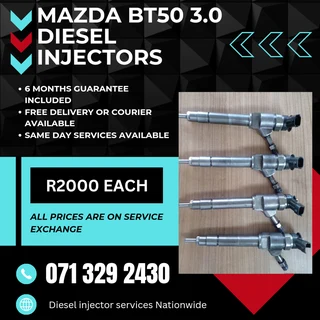 Mazda Bt50 3.0 Injectors For Sale With Warranty
