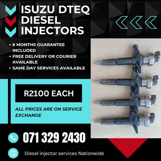 Isuzu Dteq Injectors For Sale With Warranty