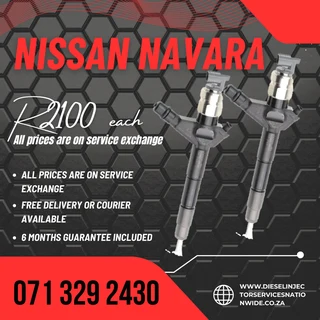 Nissan Navara Injectors For Sale With Warranty
