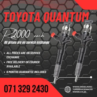 Toyota Quantum Injectors For Sale With Warranty