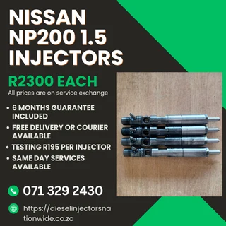 Nissan Np200 1.5 Injectors For Sale With Warranty