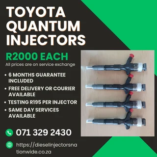 Toyota Quantum Injectors For Sale With Warranty