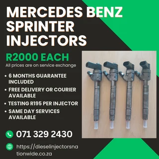 Mercedes Benz Sprinter Injectors For Sale With Warranty