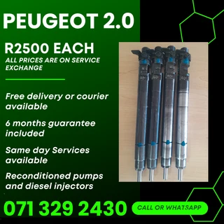 Peugeot 2.0 Injectors For Sale With Warranty