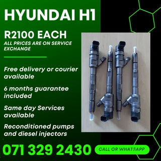 Hyundai H1 Bosch Injectors For Sale With Warranty