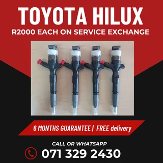 Toyota Hilux Injectors For Sale With Warranty